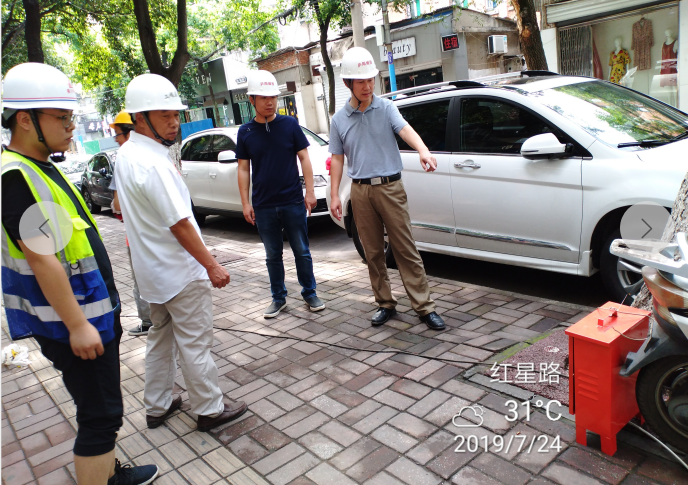 庐建公司开展高温天安全生产检查，多举措确保项目施工稳步推进