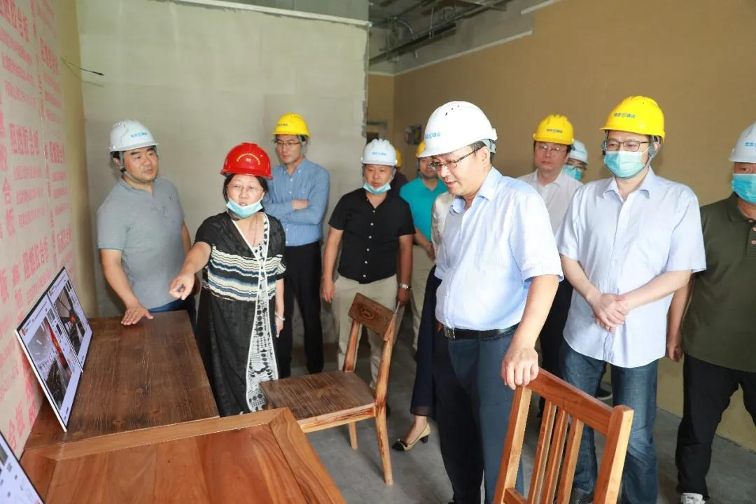 区领导调研桃蹊田园综合体综合服务中心项目