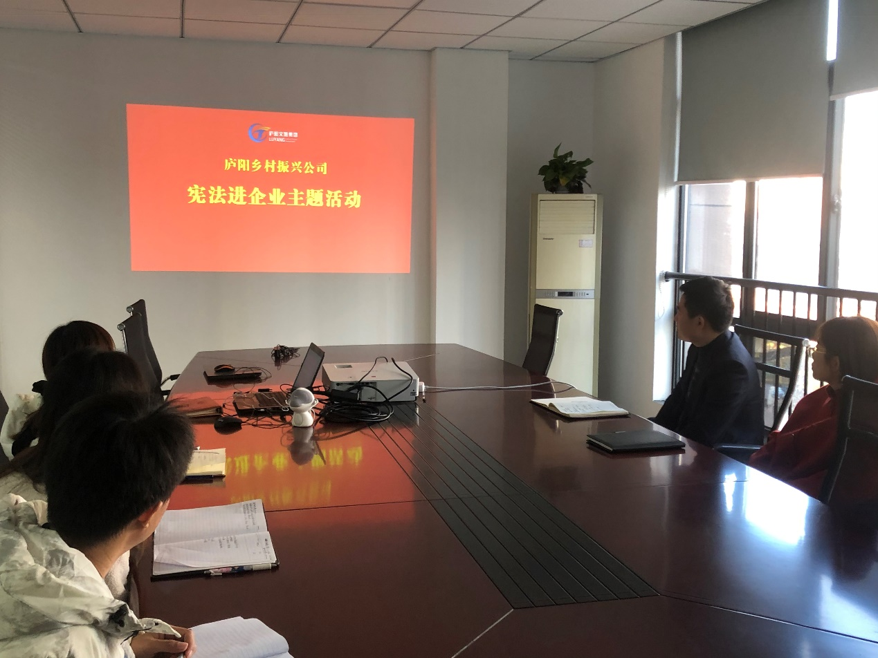 乡村振兴公司开展宪法进企业宣传活动