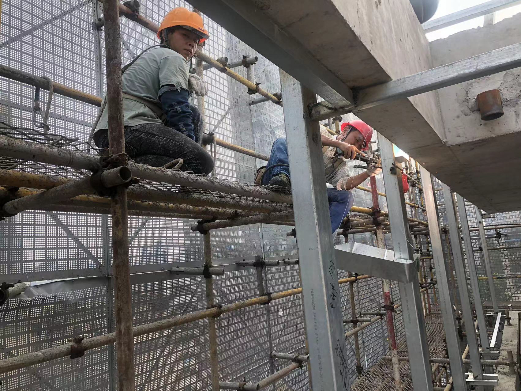战高温 斗酷暑 合肥城市记忆馆项目施工如火如荼