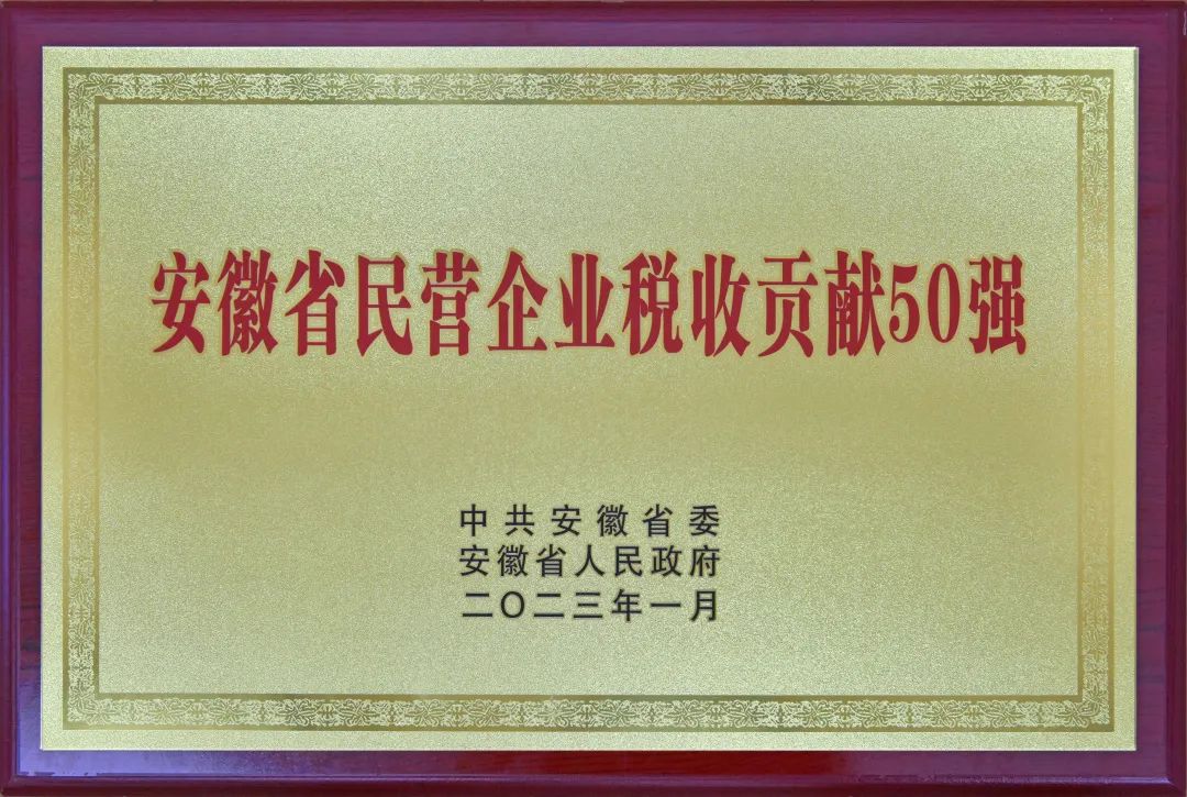 安徽省民营企业税收贡献榜出炉！中鼎第八！